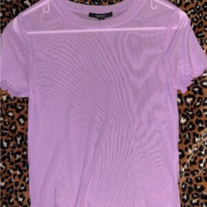 Forever 21 Light Purple Sheer Tee